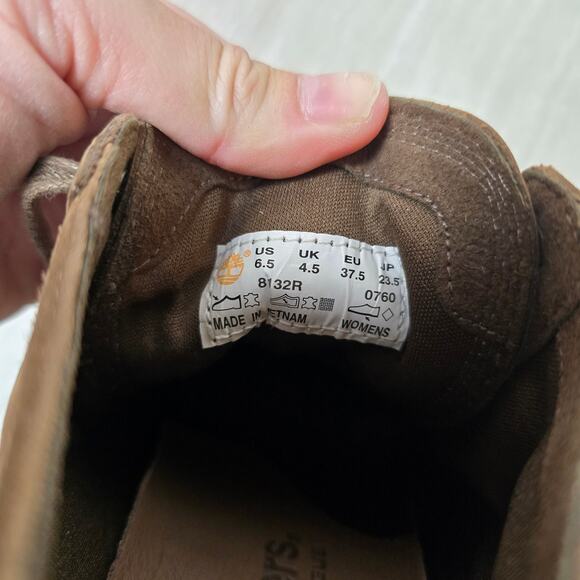 Womens Timberland Rudston Lt Brown Leather Lace Up Shoe Boots 6.5 - Picture 6 of 6